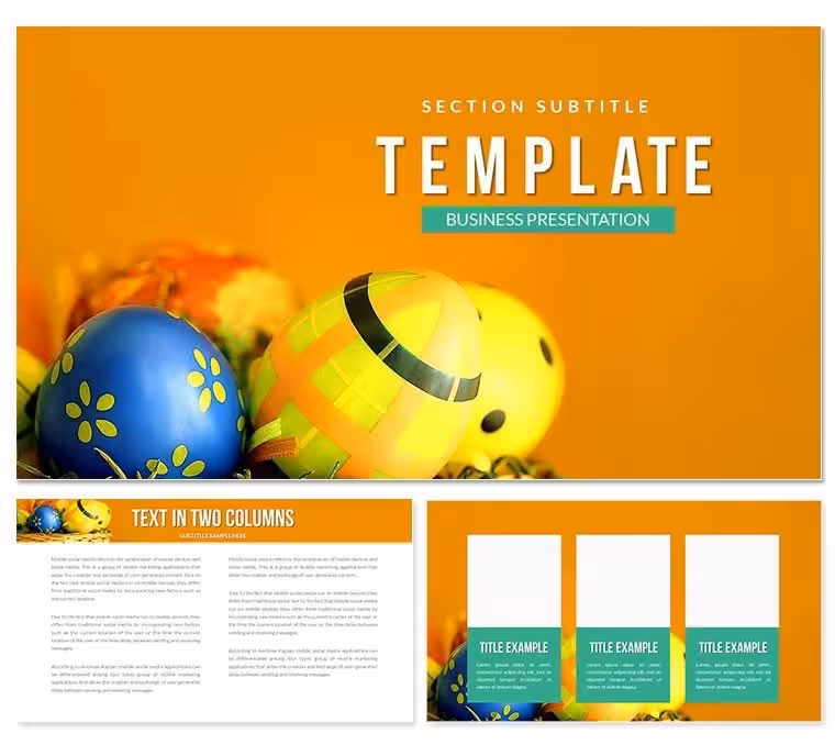 Happy Easter Keynote Template: Design Presentations