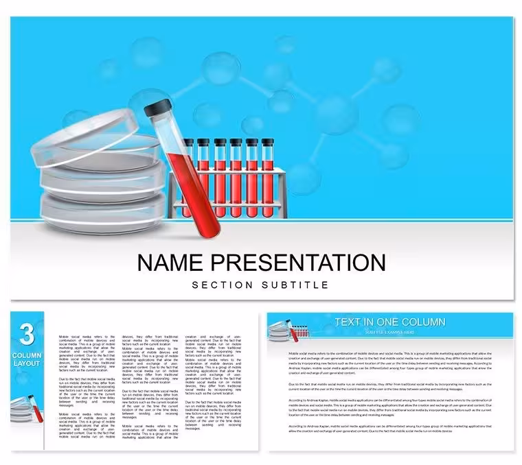 Medical Laboratory Equipment Keynote Template: Elevate Healthcare Presentations