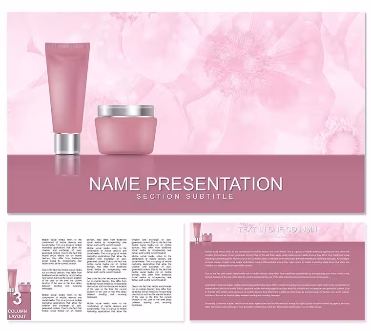 Makeup Cosmetics Keynote template - themes