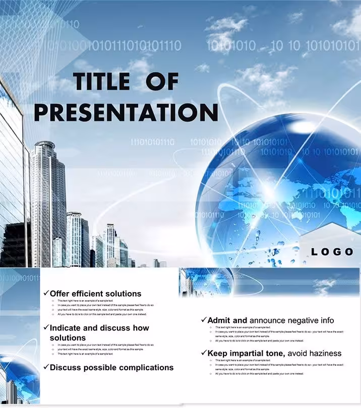 Background World Cities Keynote Template