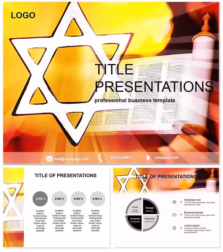 Jewish Torus Keynote Template: Sacred Scrolls Revealed