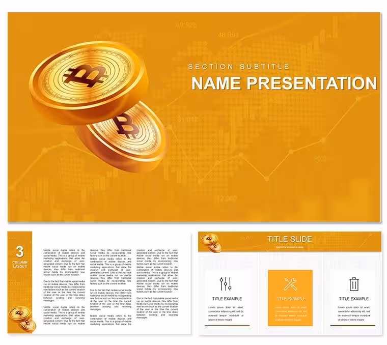Bitcoin Price Analysis Keynote Template for Presentation