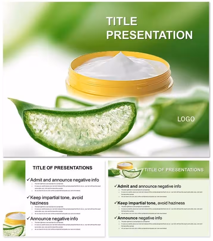 Aloe Vera Cream Keynote Presentation Theme