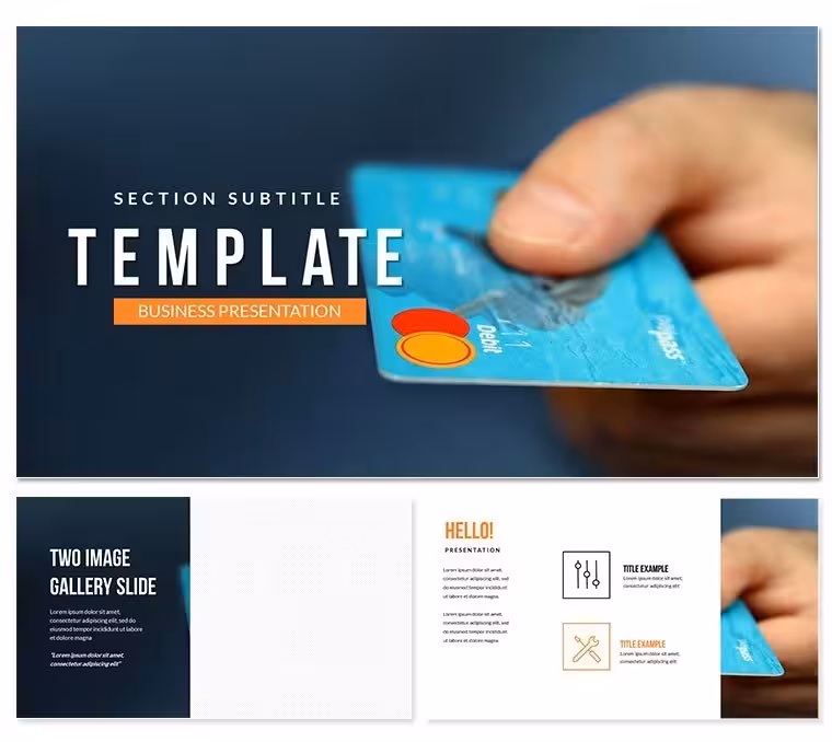 Visa Debit Card Keynote Template