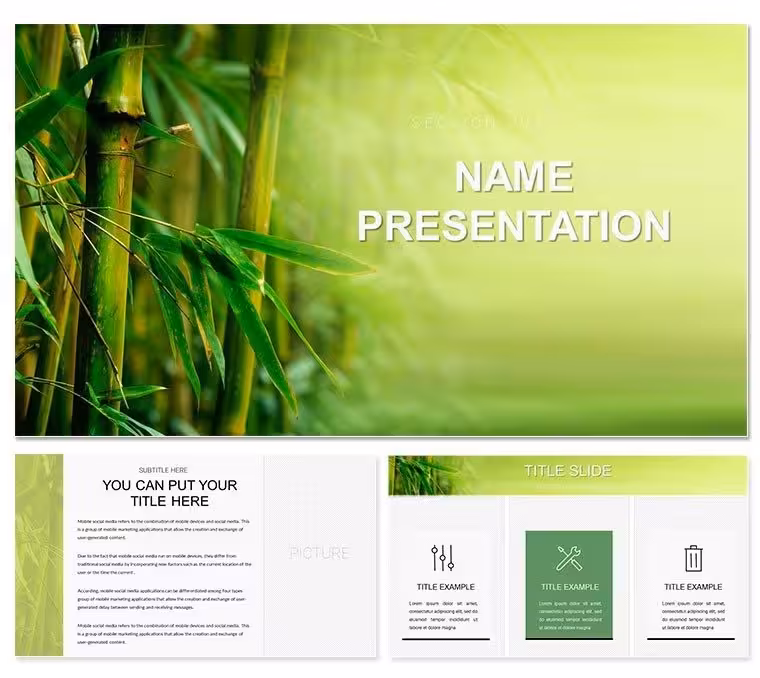 Bamboo Grove Keynote Template for Tranquil Presentations