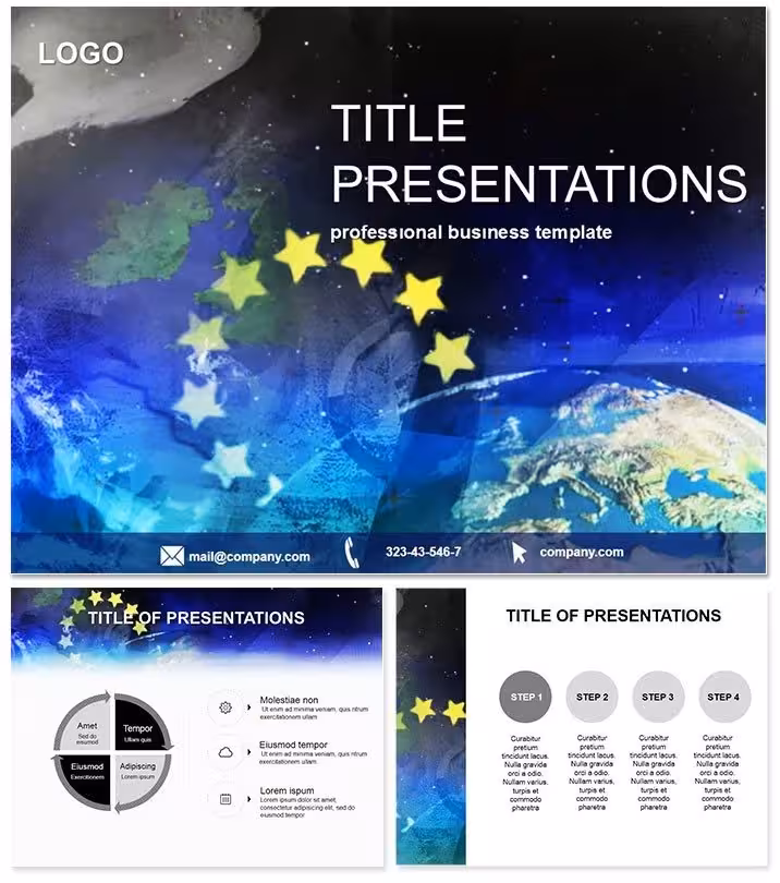 Schengen Zone PowerPoint Template: Visualize EU Integration