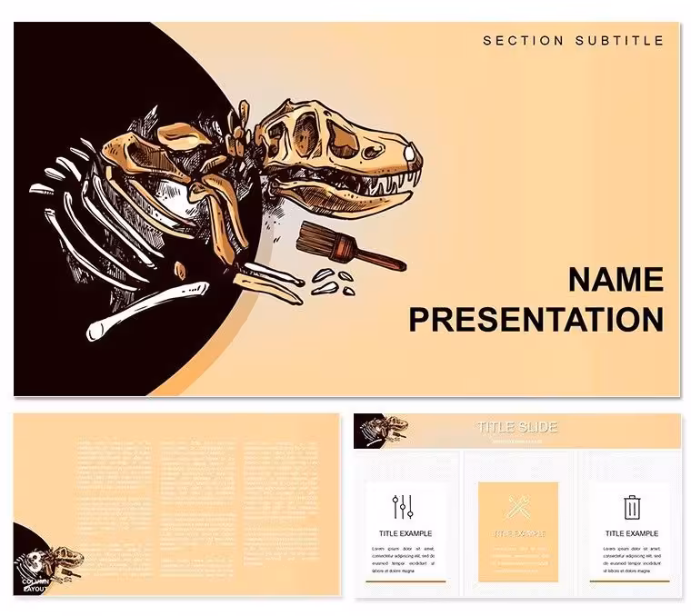 Dinosaur Excavations Keynote Template for Presentation