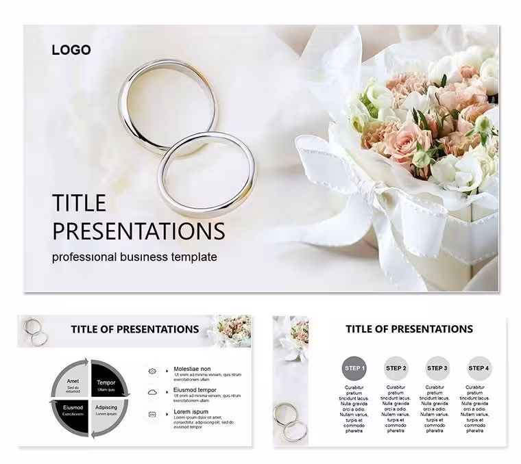Favorable Days Weddings PowerPoint Template: Align Stars and Schedules