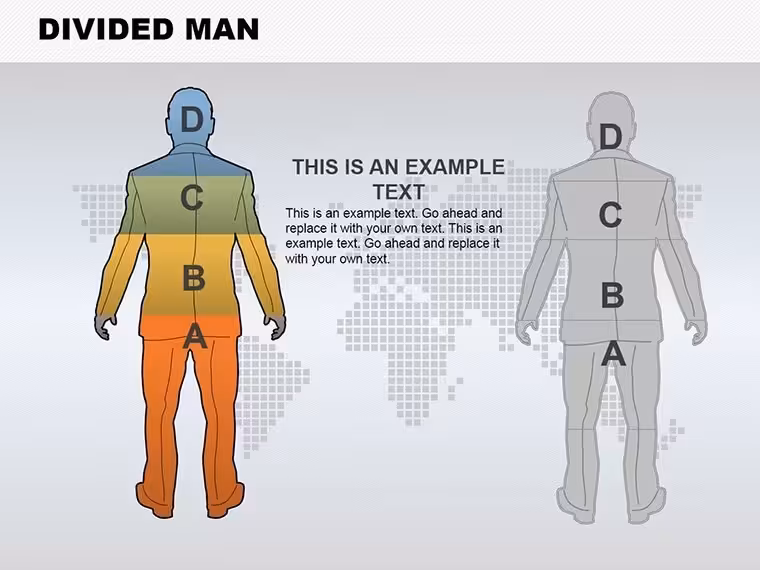 Divided Man Keynote Charts: Navigate Choices with Visual Split