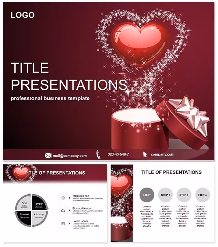 Present Gift of Love PowerPoint Template