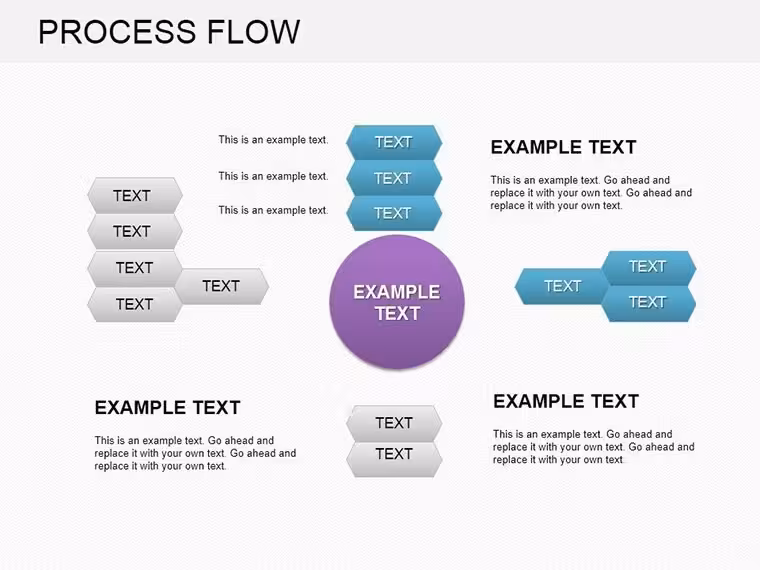 Business Process Flow Keynote Charts Template