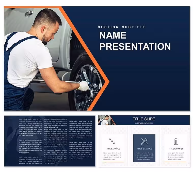 Auto Repair Mechanics Keynote Template: Drive Home Your Message