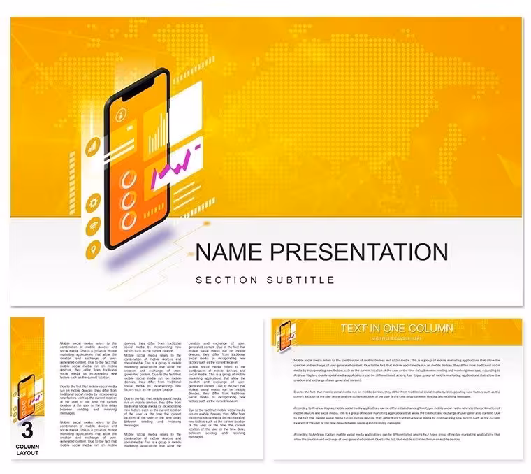 Mobile App Development Keynote Template for Presentation