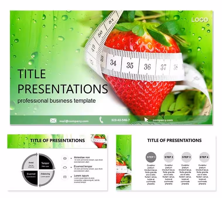 Fruits for Healthy Eating PowerPoint Template: Nourish Your Message