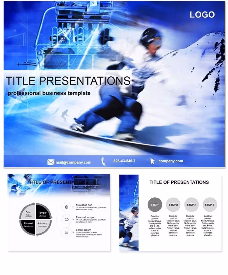 Ski PowerPoint Template - Fully Editable | Instant Download | ImagineLayout
