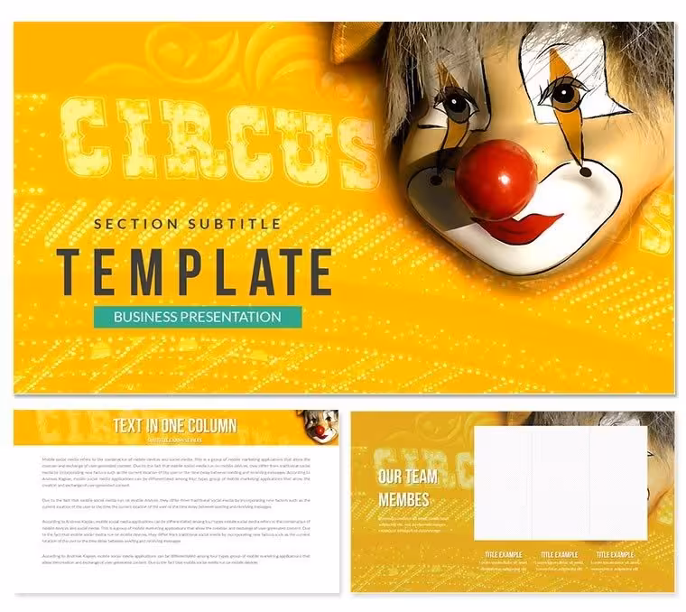 Clown - Circus Keynote template
