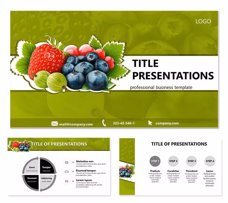 Berry Garden PowerPoint Template: Cultivate Compelling Growth Stories