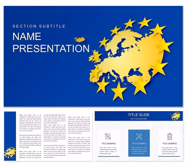 Dynamic European Union Keynote Template: Forge Clear Policy Visions