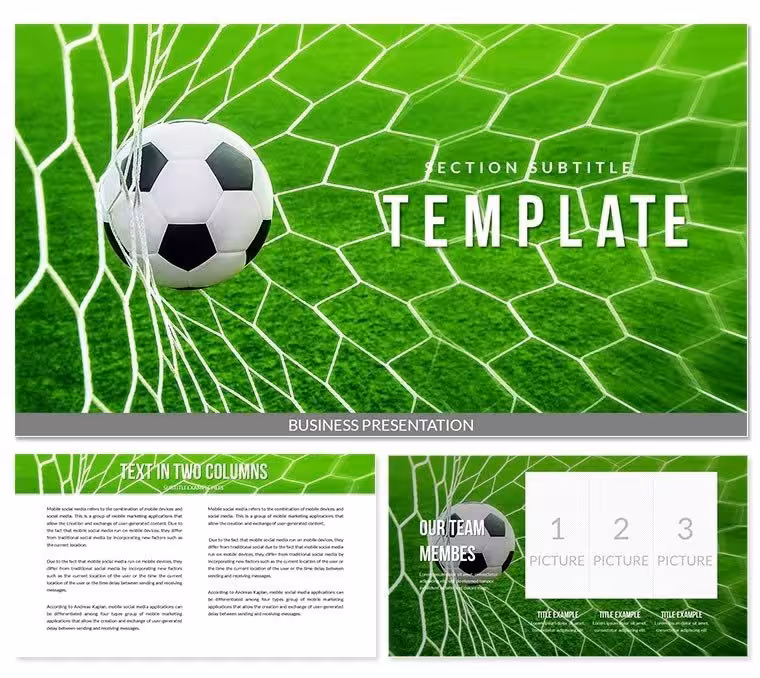 Soccer Ball, Football Gates Keynote templates