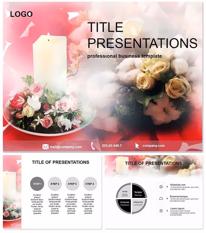 Festive Christmas Candles Keynote Template