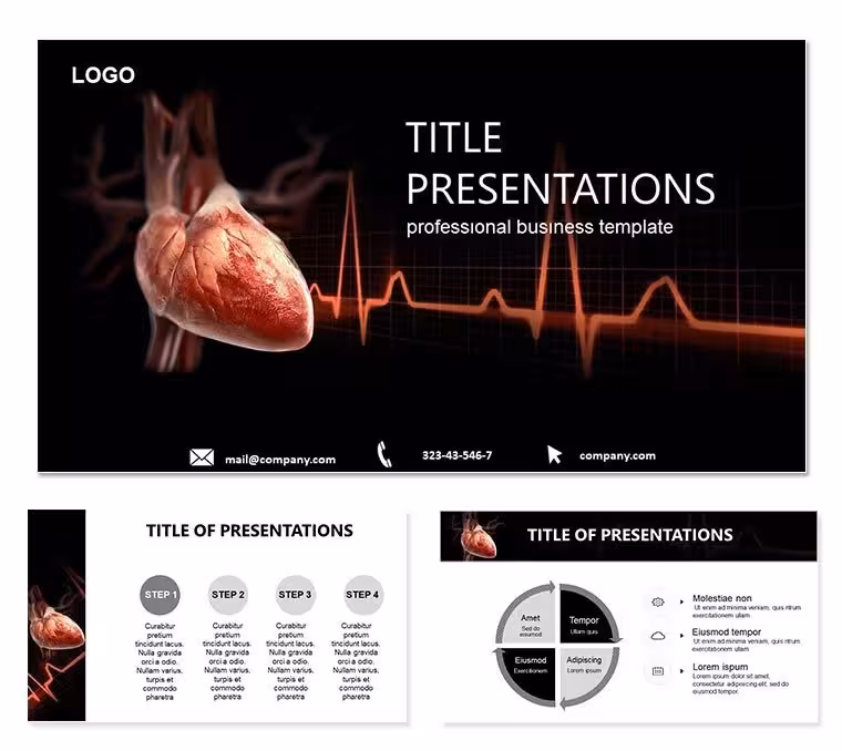 Cardiology Heart Disease Keynote: Dynamic Medical Slides