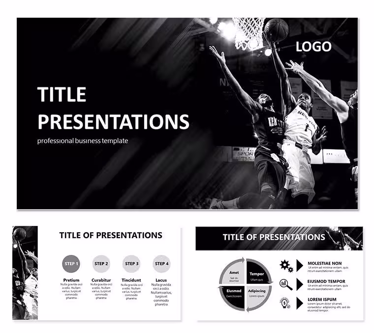 Basketball: Sports Game Keynote templates