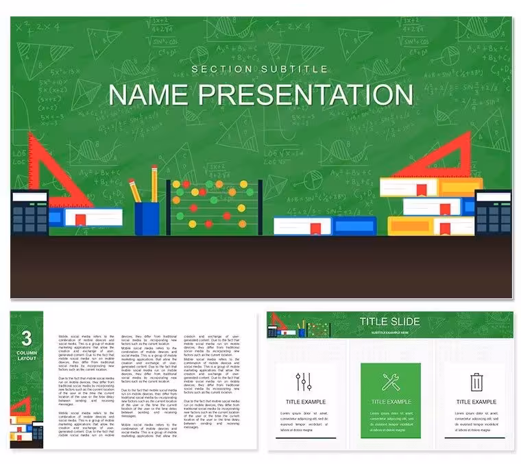 Strategies for Teaching Math to Kids Keynote template
