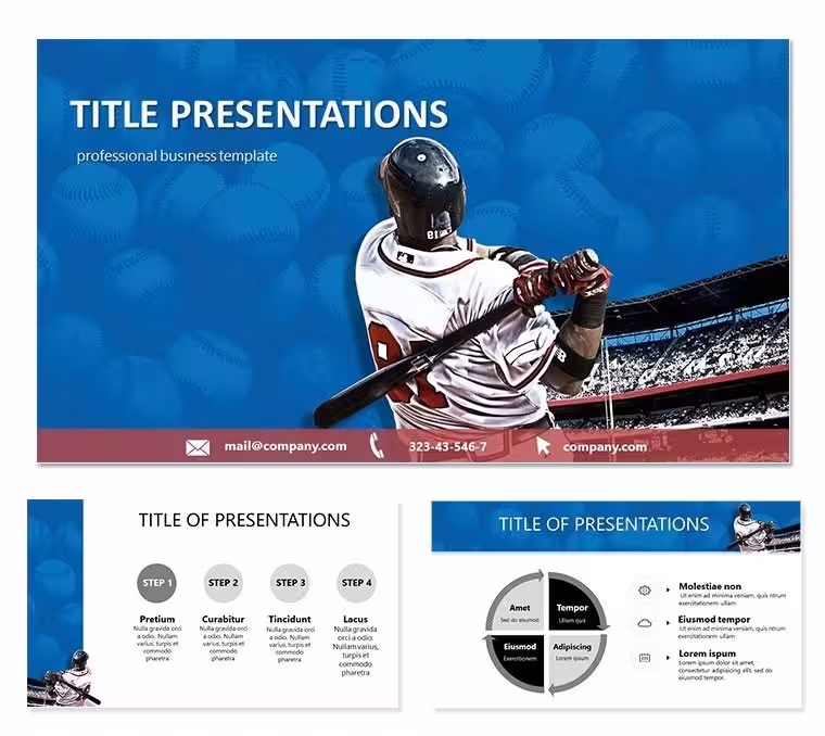 Baseball League Keynote templates