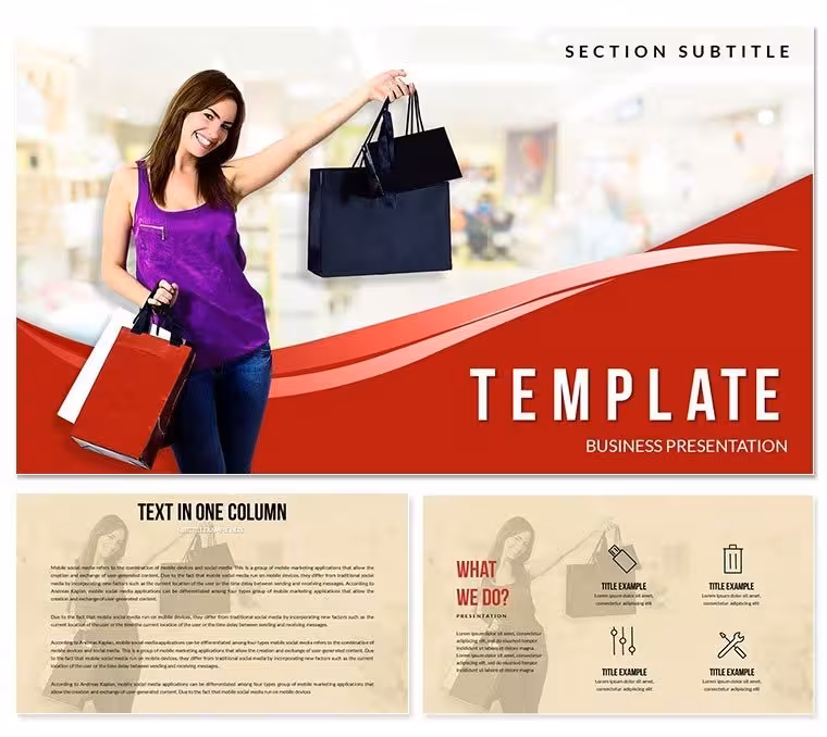 Handbags for Women Keynote Template - Background Presentation