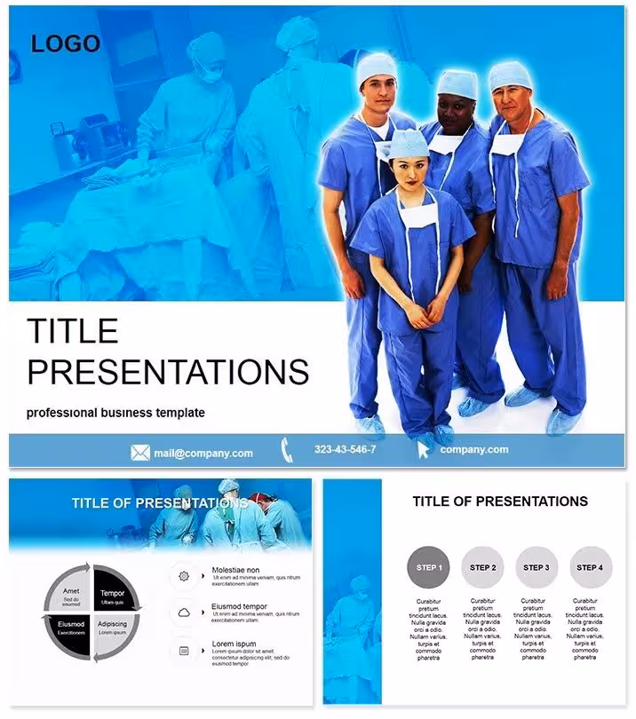 Operative Surgery Medical PPT Template