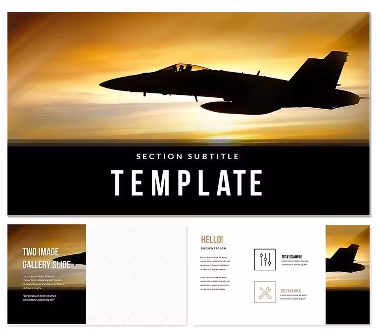 Combat Fighters Keynote Template for Presentation