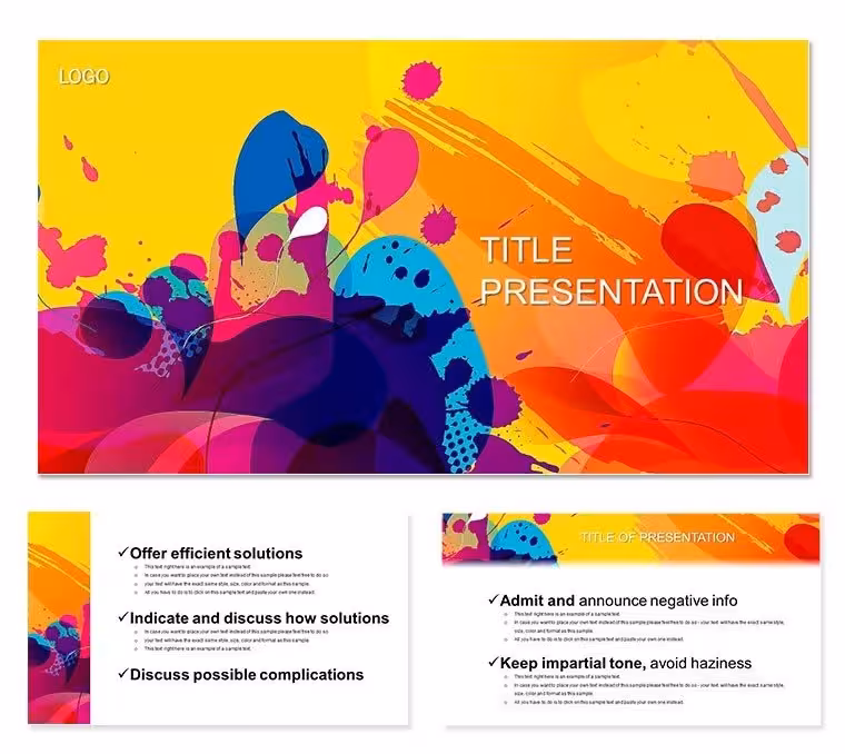 Artistic Color Show Keynote Template