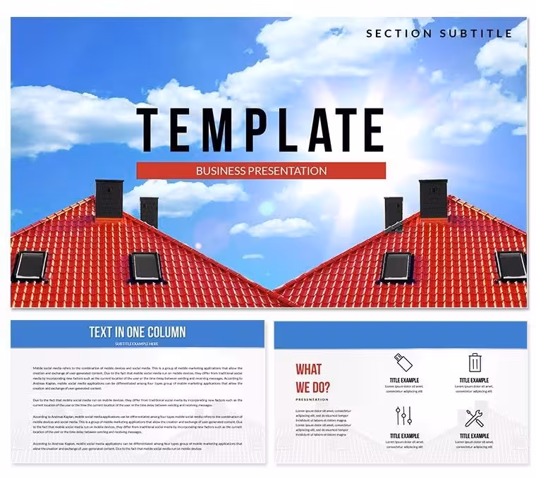 House Roof Keynote templates