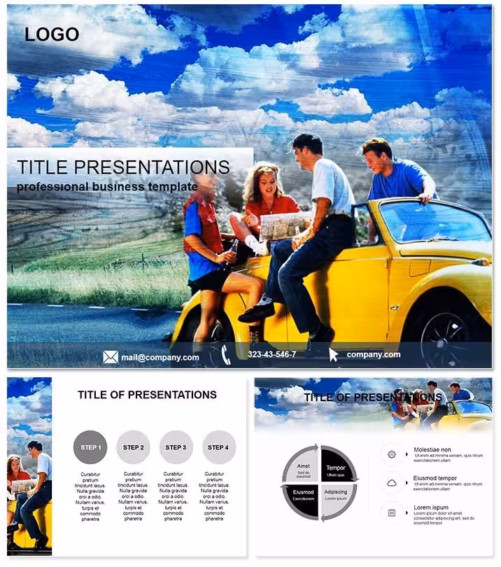 Auto Trip Keynote Template - Editable Keynote