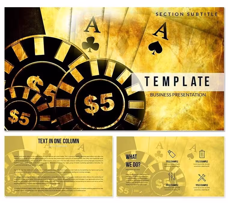 Grand Casino Keynote Template - Instant Download