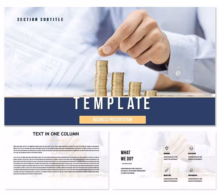 Personal Finance Keynote Template - Fully Editable | Instant Download | ImagineLayout