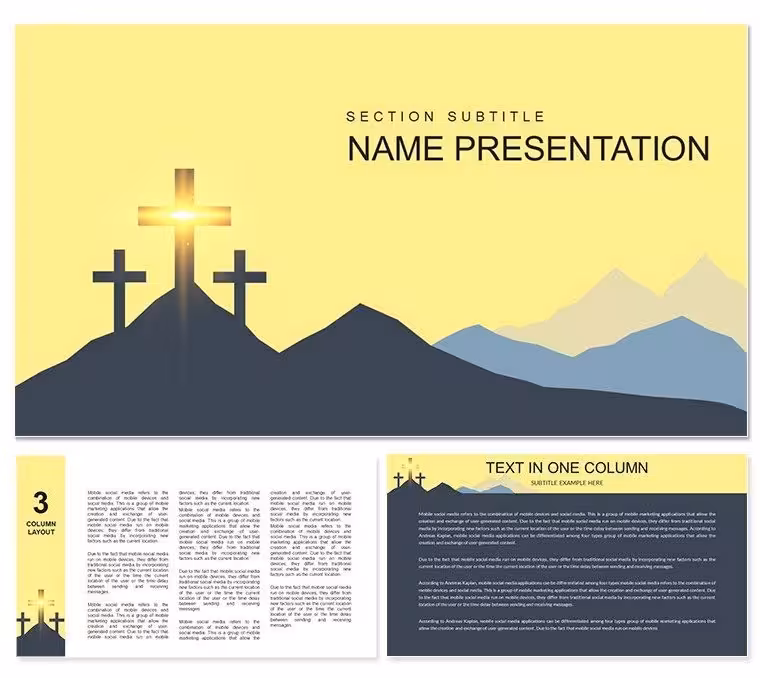 Salvation, Faith, Hope, and Love: Keynote Template Presentation Download