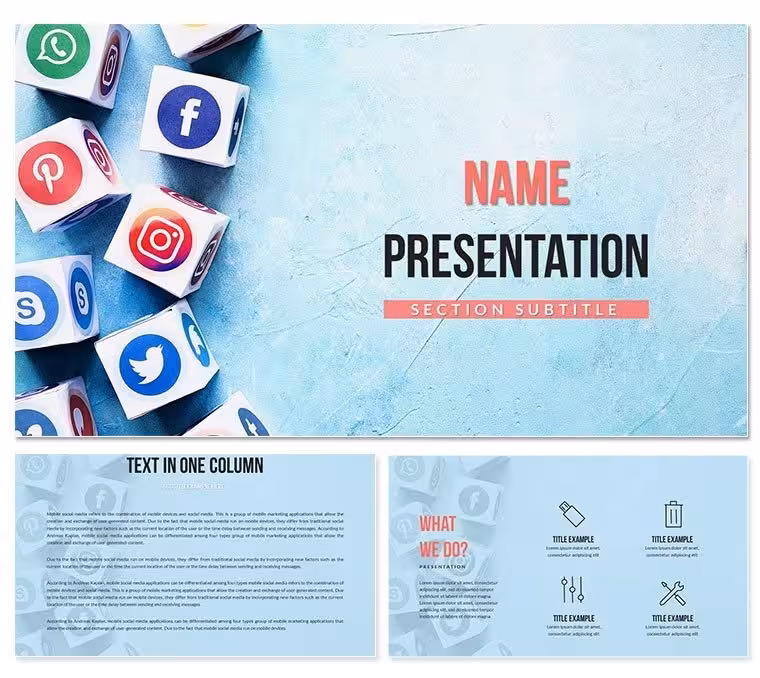 Popular Social Media Themes | Keynote Template