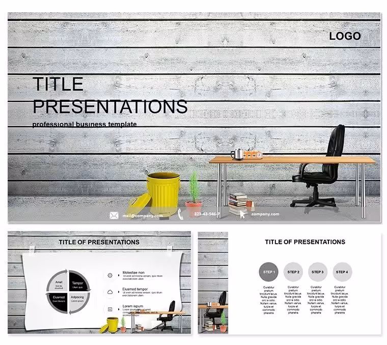 Workplace Efficiency PowerPoint Template
