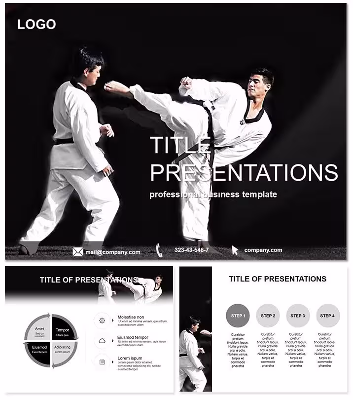 Karate School PowerPoint Template