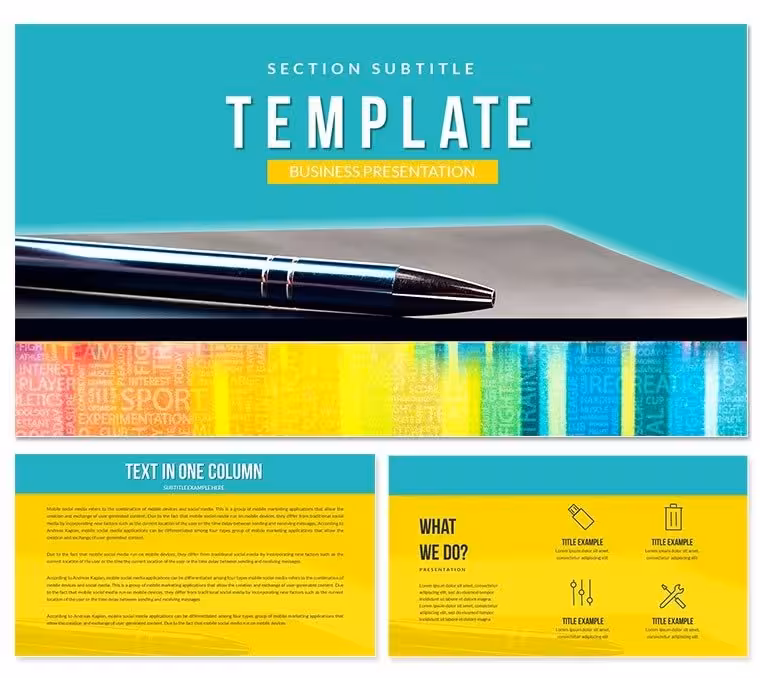Business Notebook Keynote templates