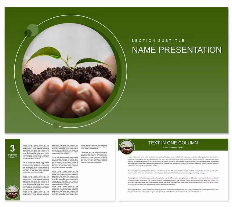 Download Agriculture Keynote Template - Design Presentation