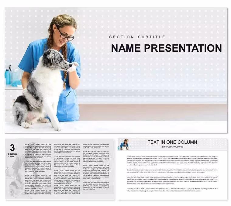 Dog Disease and Veterinarian Keynote Template for Presentation