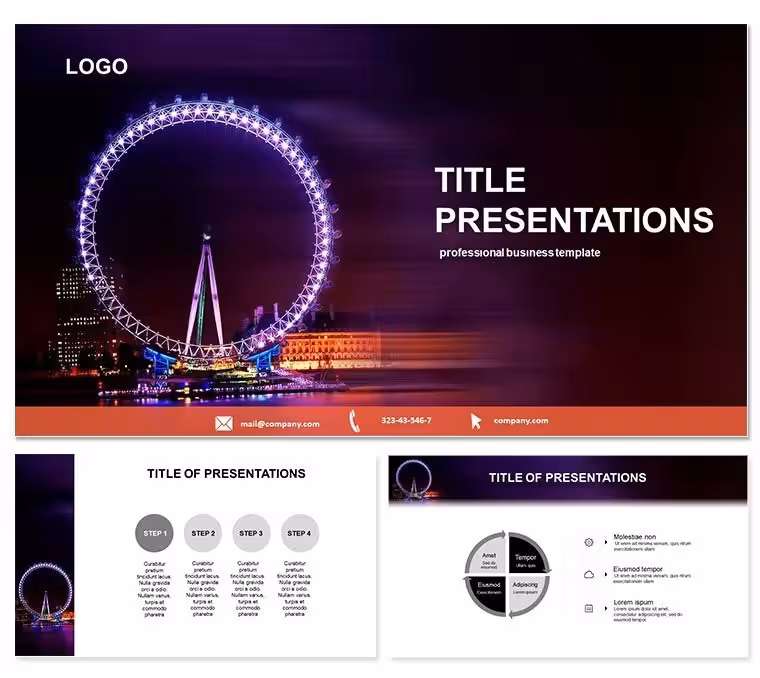 Ferris Wheel Keynote Template: Captivating Travel Slides