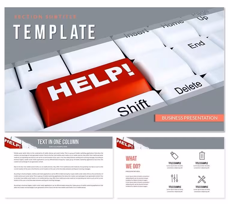 Online Help Center Keynote templates