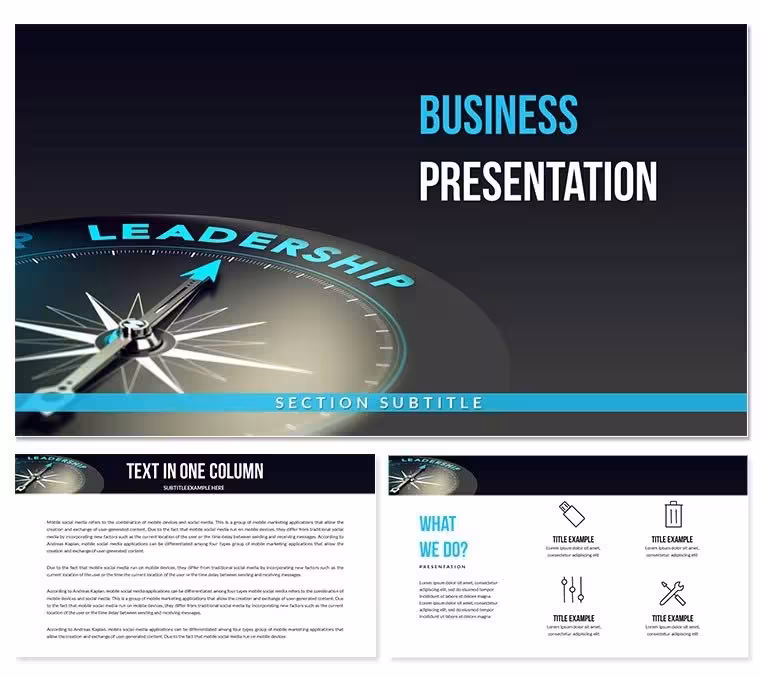 Leadership Keynote Template for Presentations