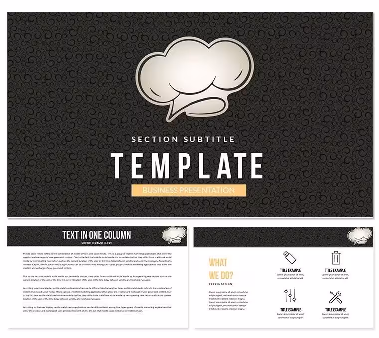 Restaurant Reviews Keynote templates Presentation