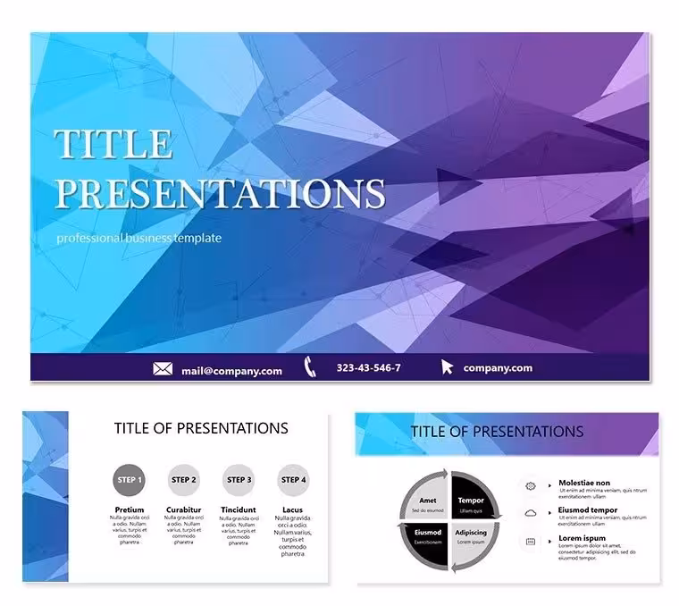 Abstract terminal Keynote template