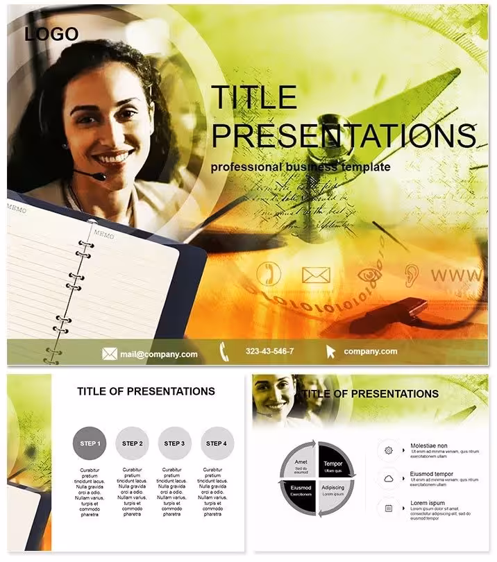 Stunning Service Business Keynote Slides