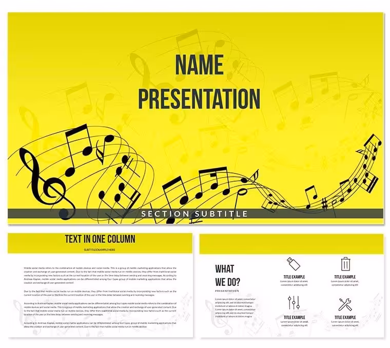 Background Music Keynote Templates